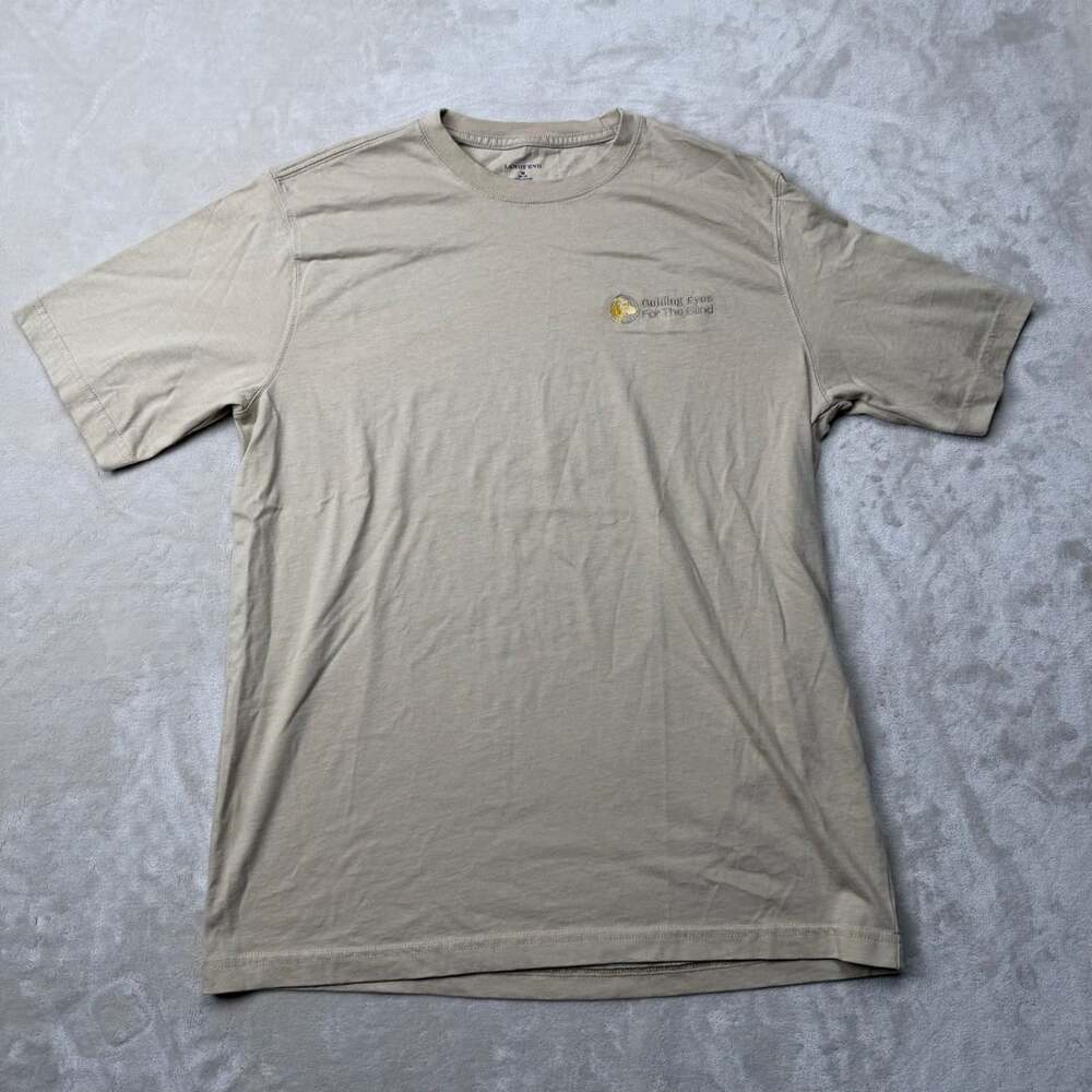 Lands End Guiding Eyes For The Blind T-Shirt Size M Tan